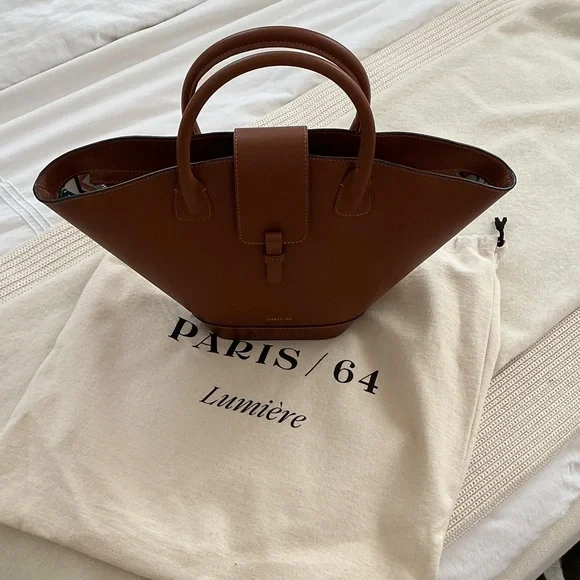 Paris/64 Lumière Brown Satchel - Picture 1 of 3